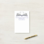 Notes post-it pour les amateurs de livres (Sur un bureau)
