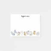Notes post-it pour les chats mignons personnalisés (Devant)