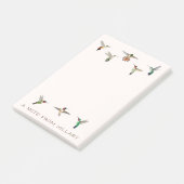 Notes post-it pour les colibris d'Amérique du Nord (Incliné)