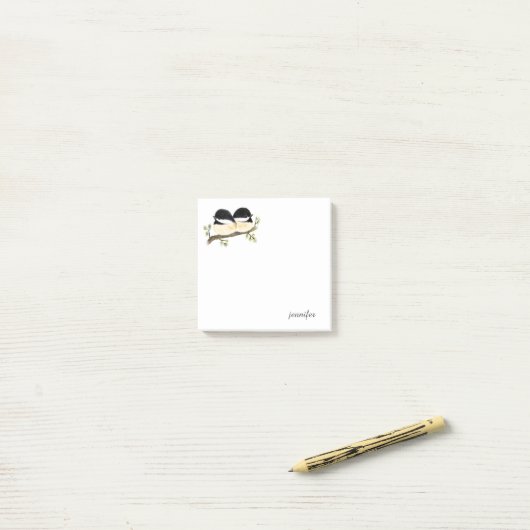 Notes Post-it® pour les oiseaux de poulet simples (Sur un bureau)