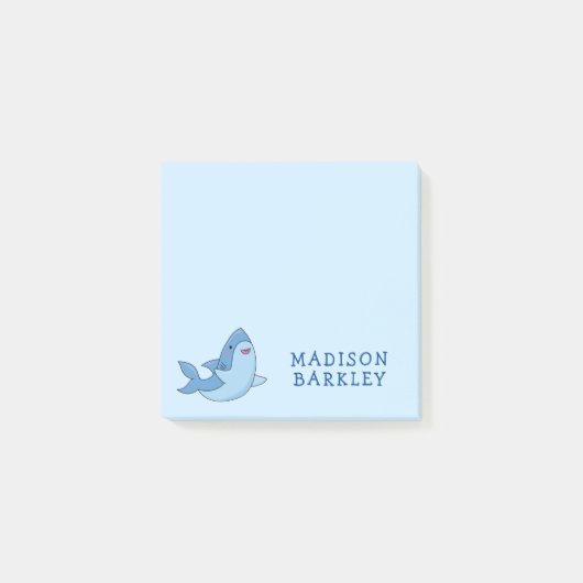 Notes post-it pour les petits requins (Devant)