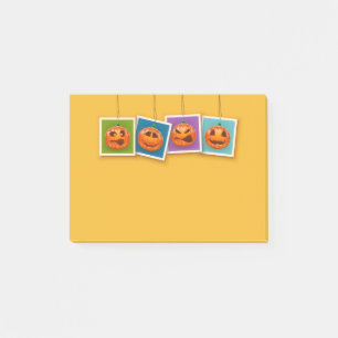 Notes post-it pour l'Halloween Jack-O-Lantern