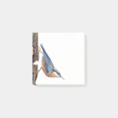 Notes post-it® pour oiseaux en nuthatch en bois, 3 (Devant)