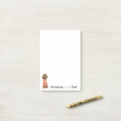 Notes post-it pour papa Redbone (Sur un bureau)