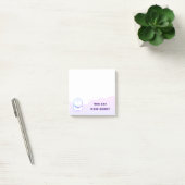 Notes post-it pourpre Bichon-Frise Chien (Bureau)