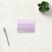 Notes post-it purple Ombre rayées (Bureau)
