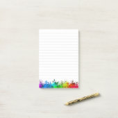 Notes Post-it® Rainbow Chalk Dust 3M (Sur un bureau)