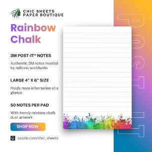 Notes Post-it® Rainbow Chalk Dust 3M