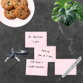 Notes post-it rose doux