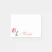 Notes post-it rose personnalisées (Devant)