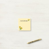 Notes post-it Roses orange (Sur un bureau)