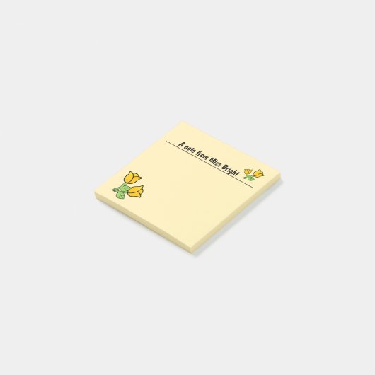 Notes post-it Roses orange (Incliné)