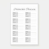 Notes post-it Secure Password Tracker (Devant)
