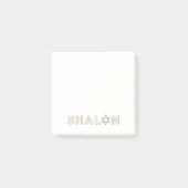 Notes post-it Shalom (Devant)