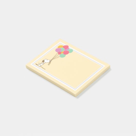 Notes post-it Snoopy and Balloons (Incliné)