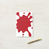 Notes Post-it® Splash Rouge Tomate Personnalisable (Sur un bureau)