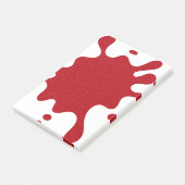 Notes Post-it® Splash Rouge Tomate Personnalisable (Incliné)