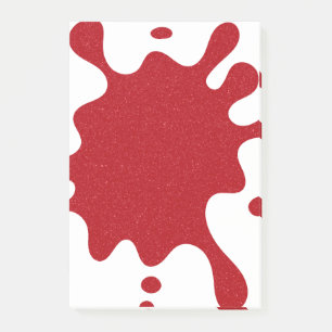 Notes Post-it® Splash Rouge Tomate Personnalisable