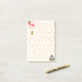 Notes Post-it® sur fraise personnalisées (Sur un bureau)