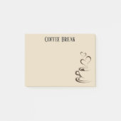 Notes post-it sur la pause café (Devant)