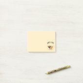 Notes Post-it® sur la vie des chiens Carlin (Sur un bureau)