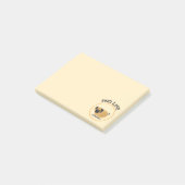 Notes Post-it® sur la vie des chiens Carlin (Incliné)