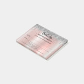 Notes post-it® sur le rendez-vous des ongles (Incliné)