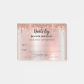 Notes Post-it® sur le rendez-vous des ongles (Devant)