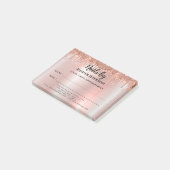 Notes Post-it® sur le rendez-vous des ongles (Incliné)