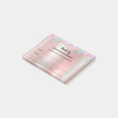 Notes Post-it® sur le rendez-vous des ongles (Incliné)