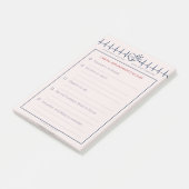 Notes post-it sur le rendez-vous d'un médecin CHD (Incliné)