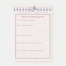 Notes post-it sur le rendez-vous d'un médecin CHD