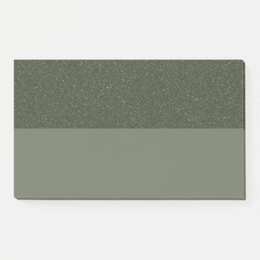 Notes post-it texturées vertes de mousse (personna (Devant)