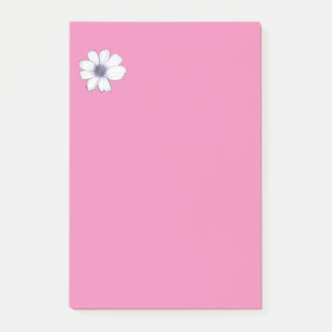 Notes post-it Turquoises du Motif de fleurs