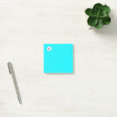 Notes post-it Turquoises du Motif de fleurs (Bureau)