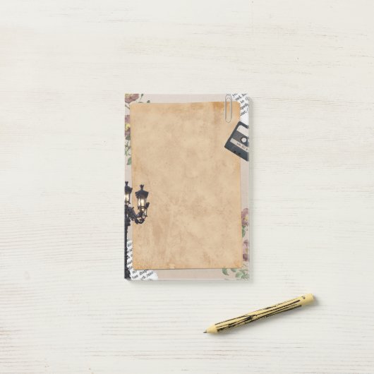 Notes post-it vintages (Sur un bureau)