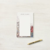 NOTES POST-IT : WILLIAM MORRIS HONEYSUCKLE + TULIP (Sur un bureau)