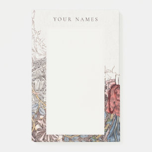 NOTES POST-IT : WILLIAM MORRIS HONEYSUCKLE + TULIP