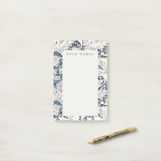 NOTES POST-IT : WILLIAM MORRIS : WALLFLOWER (Sur un bureau)