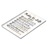 Notes pour vous : Journal des avirmations de Sacra (Côté gauche)