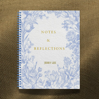 'Notes & Reflections' Personalised Botanical Notitieboek