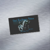 Notes Saxophones Et Musique Carte de visite Magnét (In Situ)