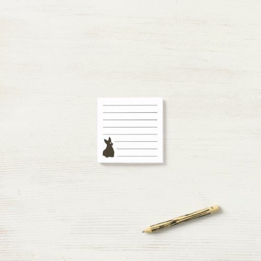 Notes Scottie Dog Post-it® (Sur un bureau)