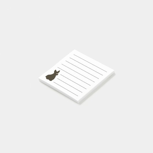 Notes Scottie Dog Post-it® (Incliné)