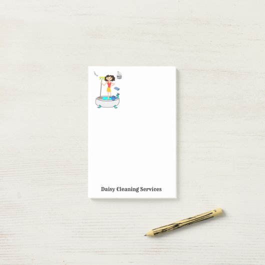 Notes Services de nettoyage Post-it (Sur un bureau)