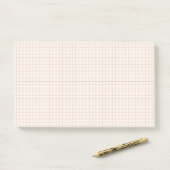 Notes subtiles de post-it de grille neutre (Sur un bureau)