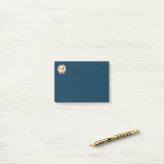 Notes Sun Post-It (Sur un bureau)