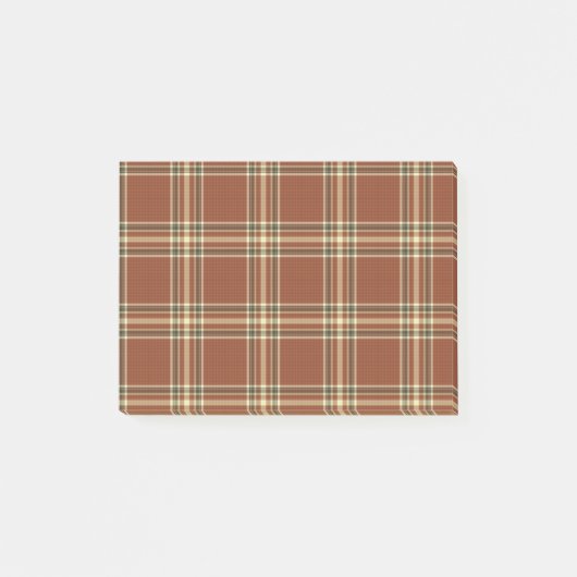 Notes Tartan Post-it® Brown (Devant)