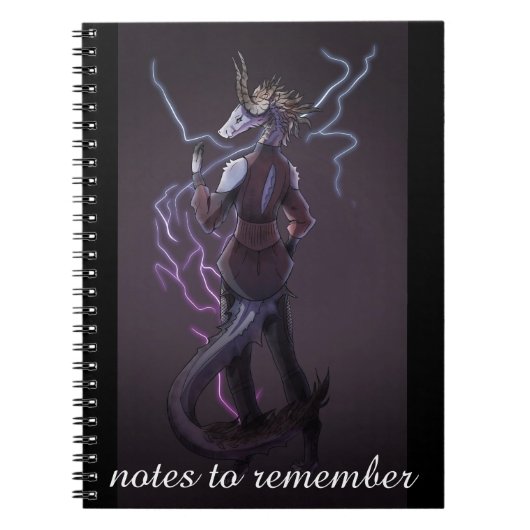 Notes to remember, anime, Dragon, Lightning Notitieboek (Voorkant)