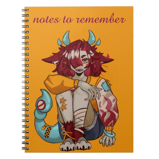Notes to remember, anime, monster girl notitieboek (Voorkant)